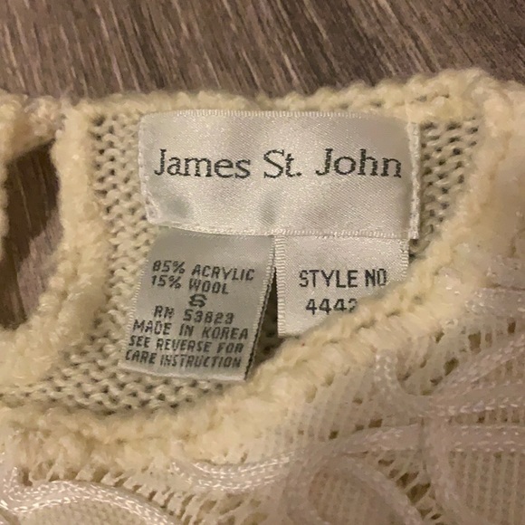 💕BOGO💕James St. John vintage floral lace sweater - Picture 3 of 11